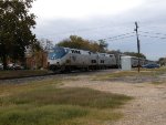 AMTK 181  13Nov2012  NB Train 22 (Texas Eagle) Crossing Uhland Road 